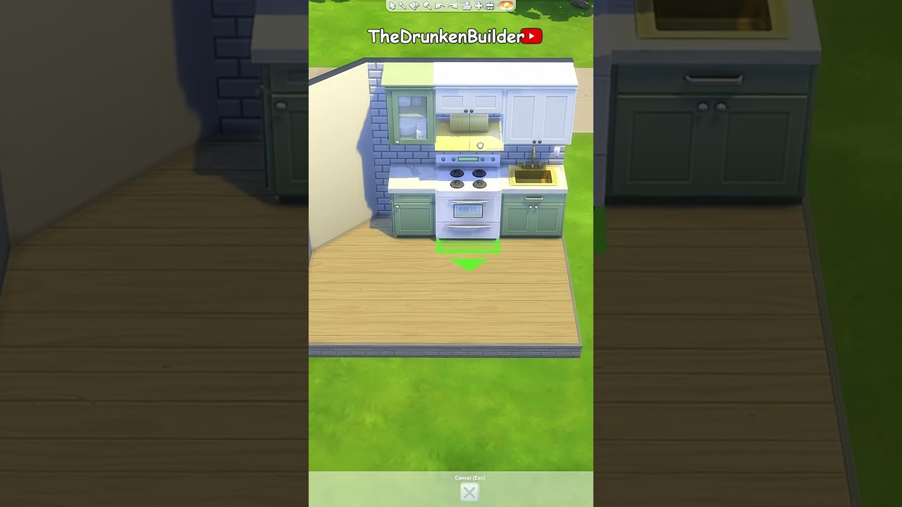 Warm BASE GAME Kitchen 🌿☕ - The Sims 4 Speed Build #sims4 sims4 #sims4build #thesims4 #simsbuilding