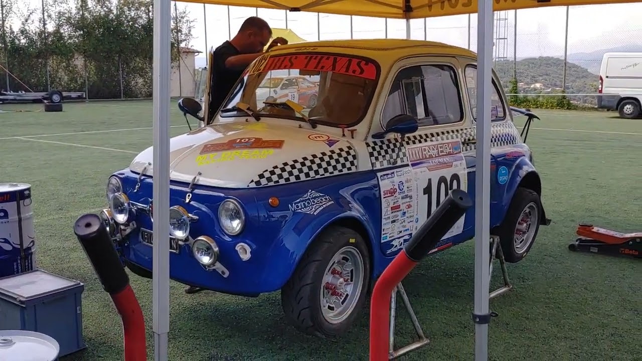 35 Rally Elba Storico 2023 parco assistenza 14 settembre