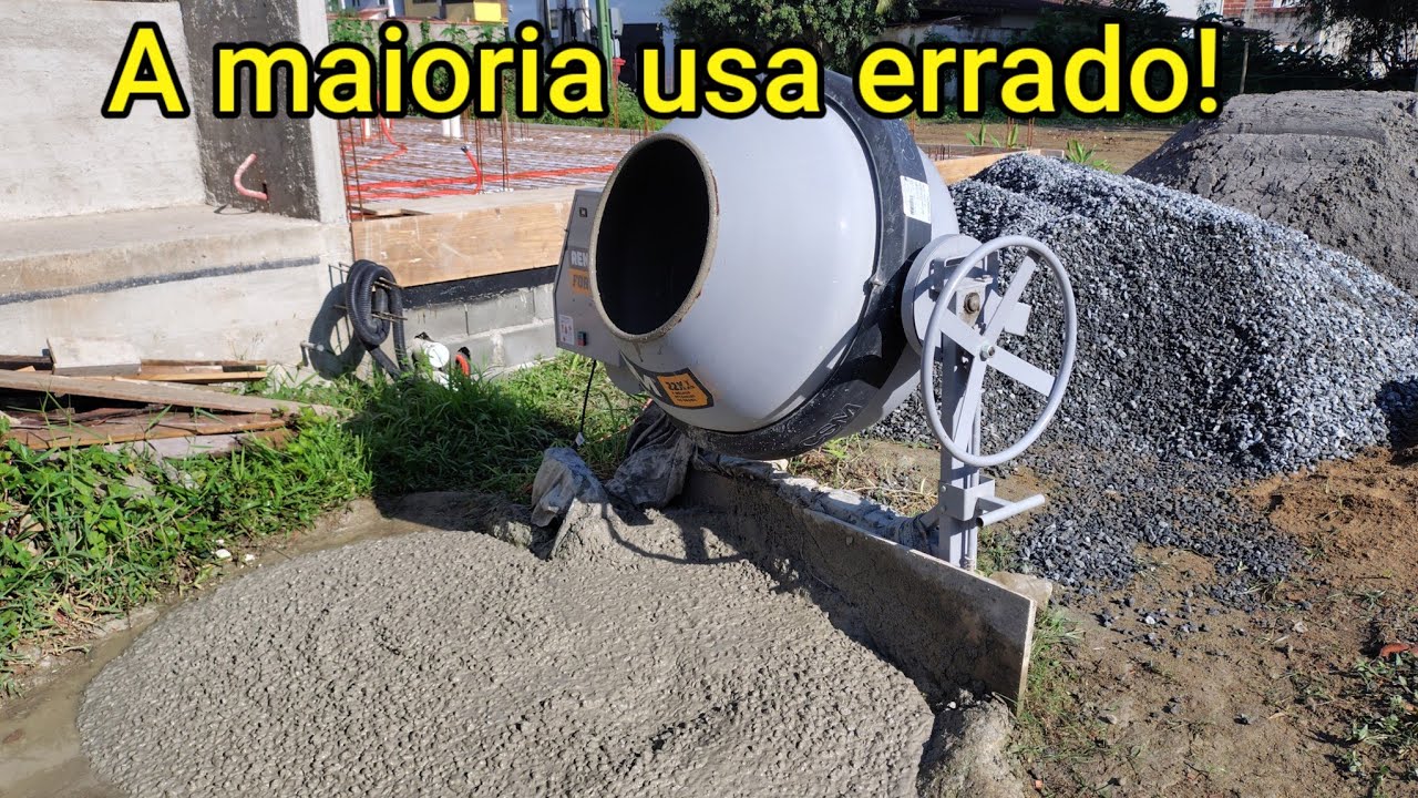 Como usar betoneira corretamente pra obter concreto com 25 mpa qual traço utilizar 