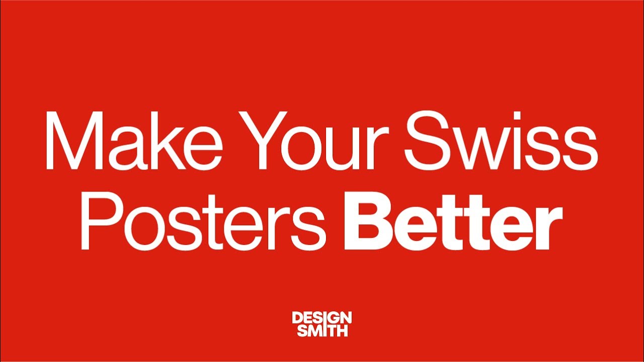 3 Simple Fixes to Instantly Improve Your Swiss Posters #GraphicDesign