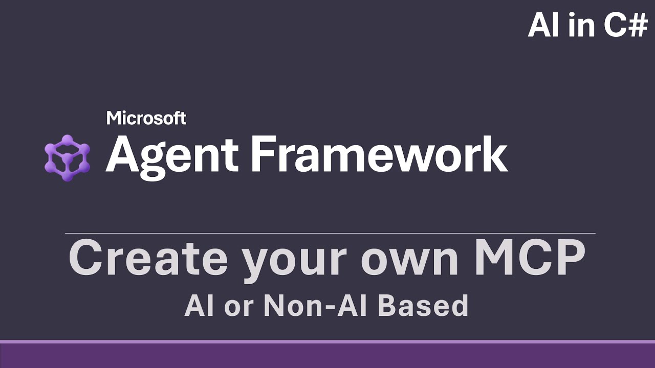 Create your own remote MCP Server - AI in C# (Microsoft Agent Framework)
