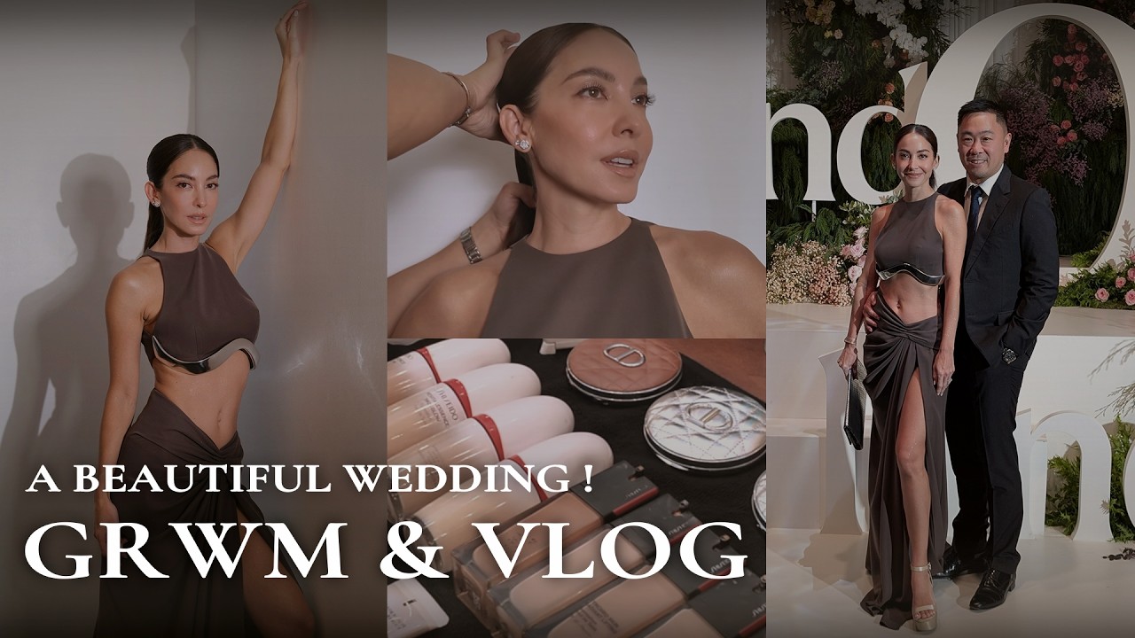 GRWM+VLOG แต่งหน้าทำผมไปงานแต่งพี่วู้ดดี้ !! เป็นงานแต่งที่อลังการและอบอุ่นมาก | Ase Wang