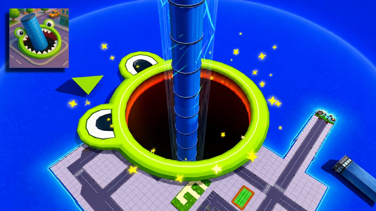 Hole.io - Gameplay Walkthrough Tutorial Hole Evolution New Mobile Game (Android,iOS)