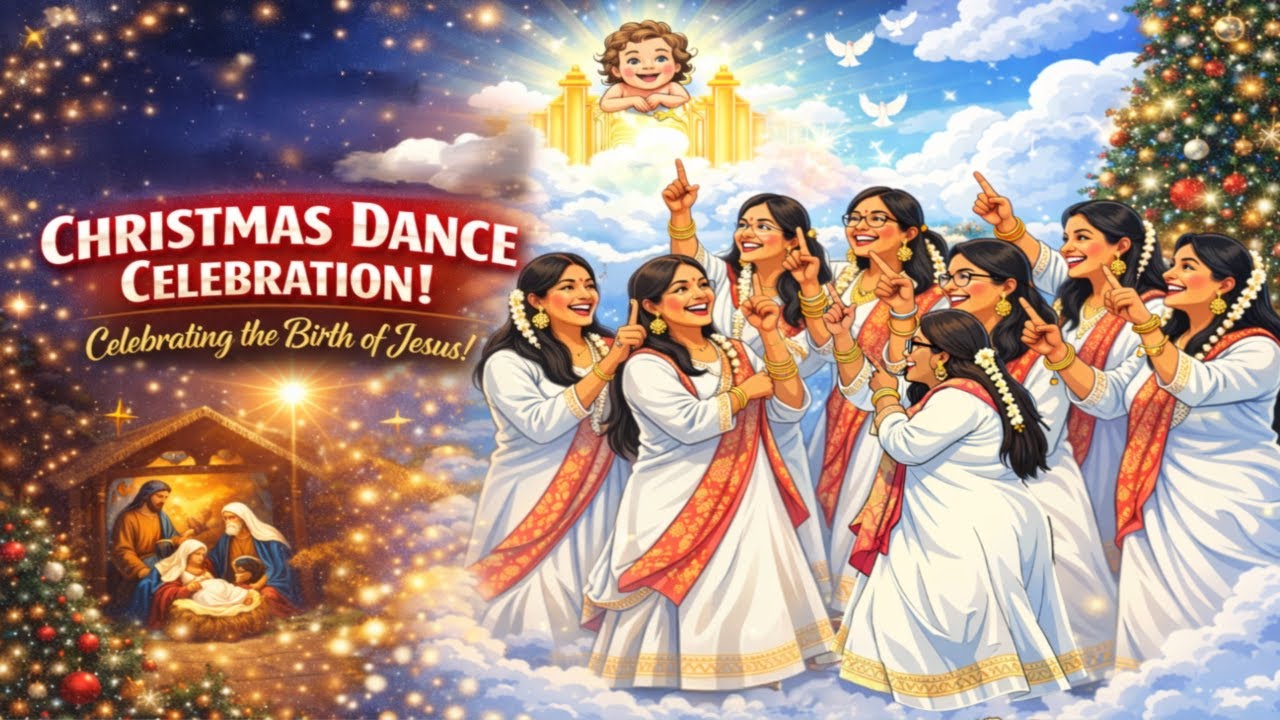 Tamil Christmas Dance Celebration | Dhandiya & Bharatanatyam Fusion | 2025