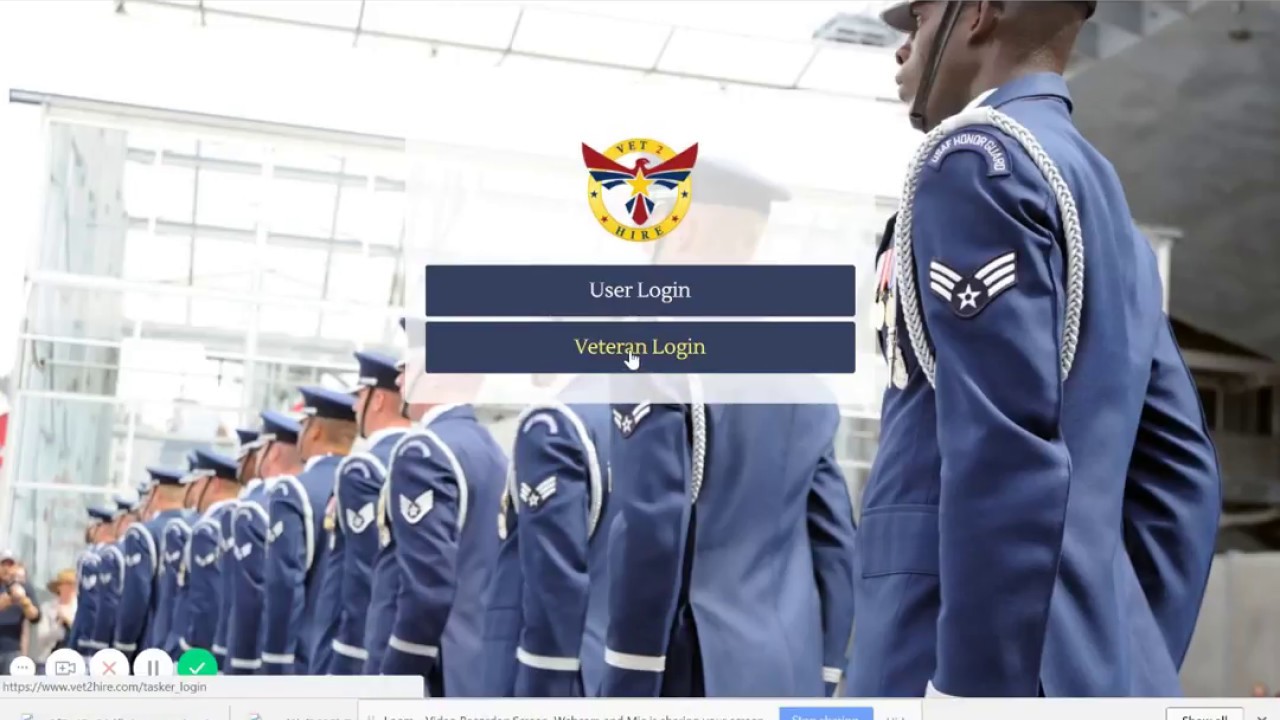How to Navigate your Veteran Tasker account at Vet2Hire