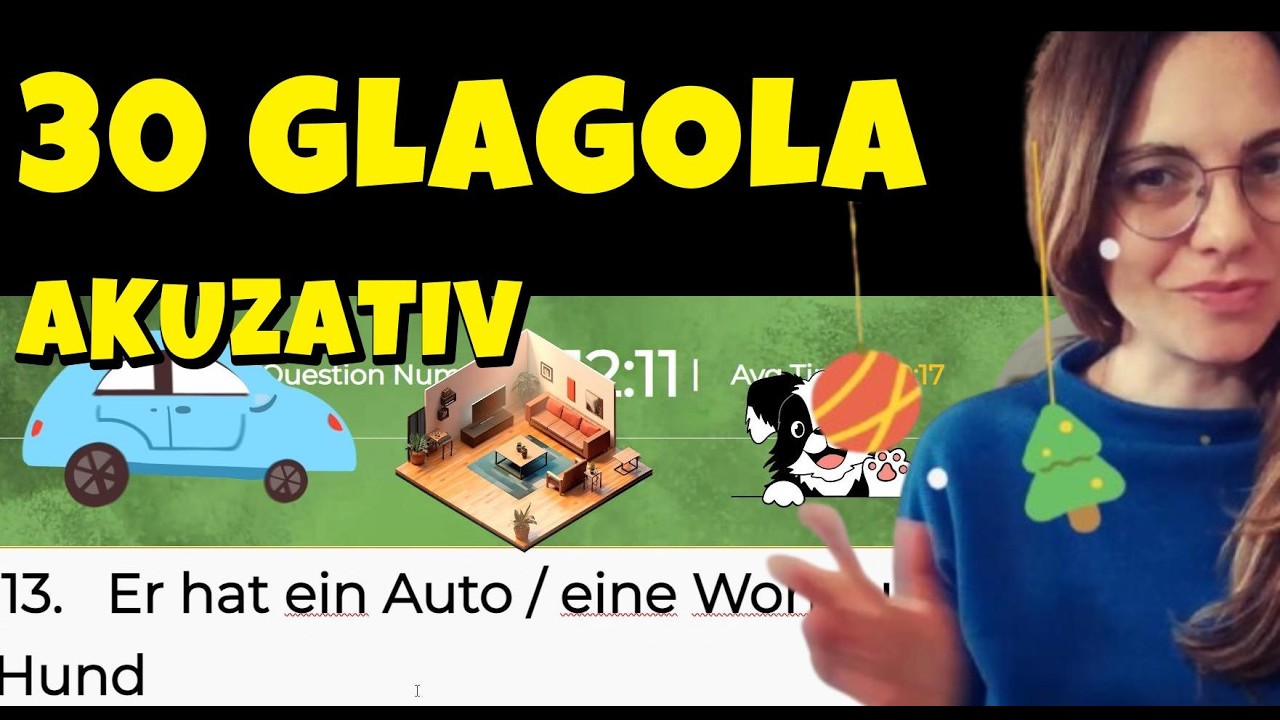 NEMAČKI - 30 GLAGOLA I KAKO IH KORISTITI - AKUZATIV NA NAJLAKŠI NAČIN