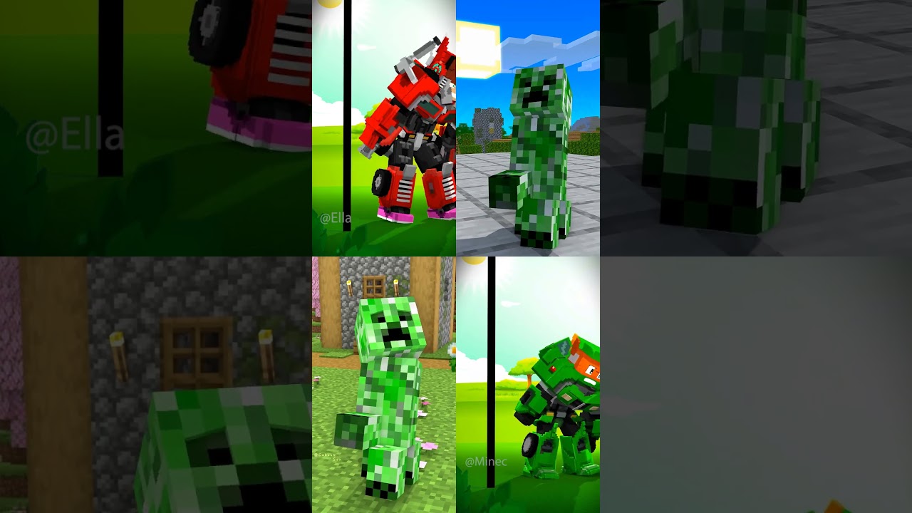 JJ and Rumi Became Transformers!? Complete Edition (Minecraft x Hytale) #minecraft #hytale #jj