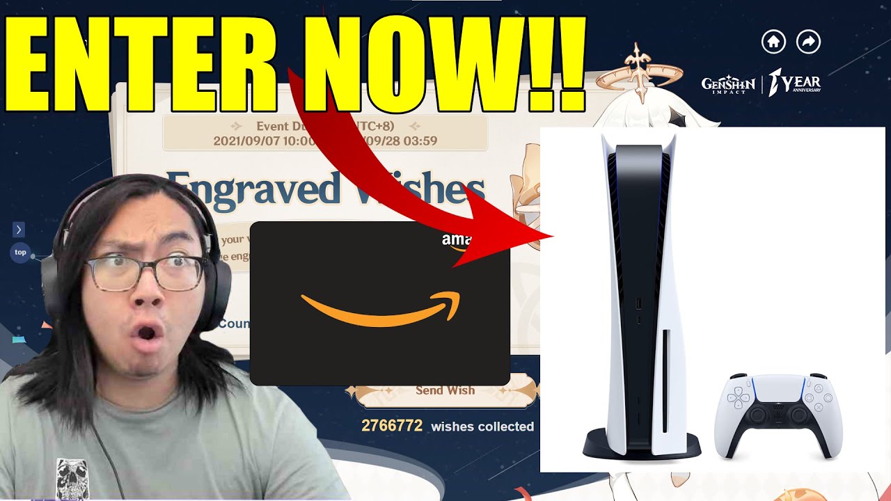 MIHOYO IS GIVING AWAY A PS5?!? THEIR 1 YEAR ANNIVERSARY GIVEAWAY!!