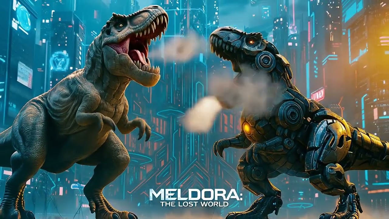 T. rex vs Cyber T. rex | DINOROX Studios Epic Face-Off