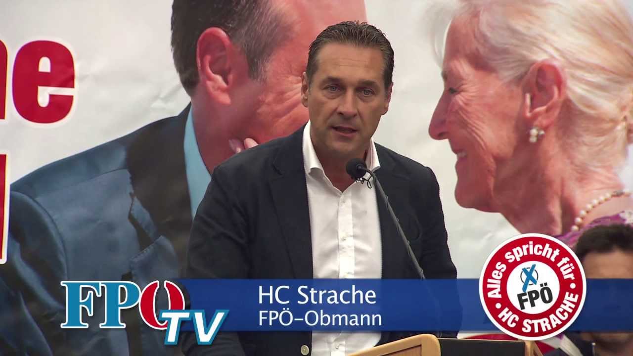 Mit HC Strache auf Tour: Frühschoppen in Amstetten