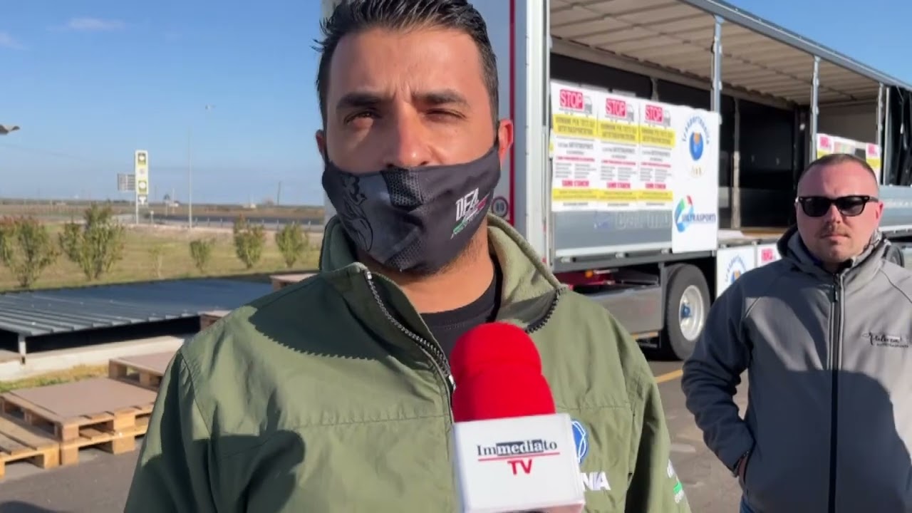 Caro gasolio, protesta degli autotrasportatori nel Foggiano