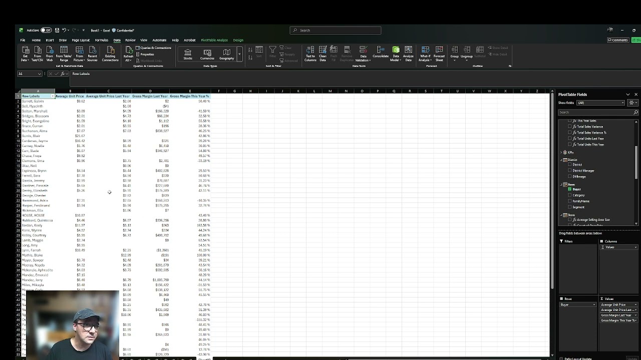 Loading Pivot Tables from Fabric-PowerBI into excel