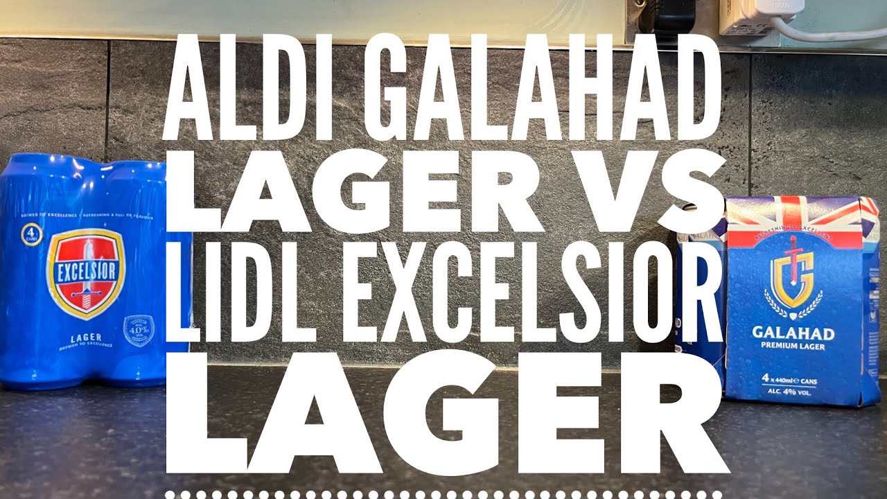 Aldi Galahad Lager против Lidl Excelsior Lager | Битва бюджетного пива в супермаркетах