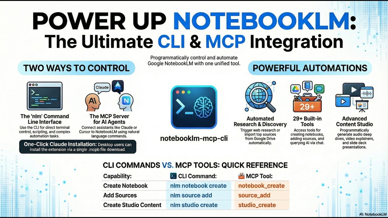 (Podcast) Mastering Google NotebookLM with CLI and MCP Tools