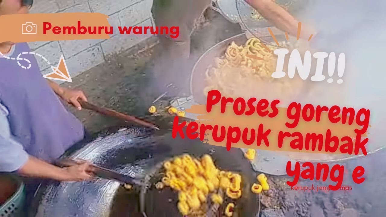 PROSES GORENG KERUPUK RAMBAK | CARA GORENG KERUPUK BIAR MEKAR