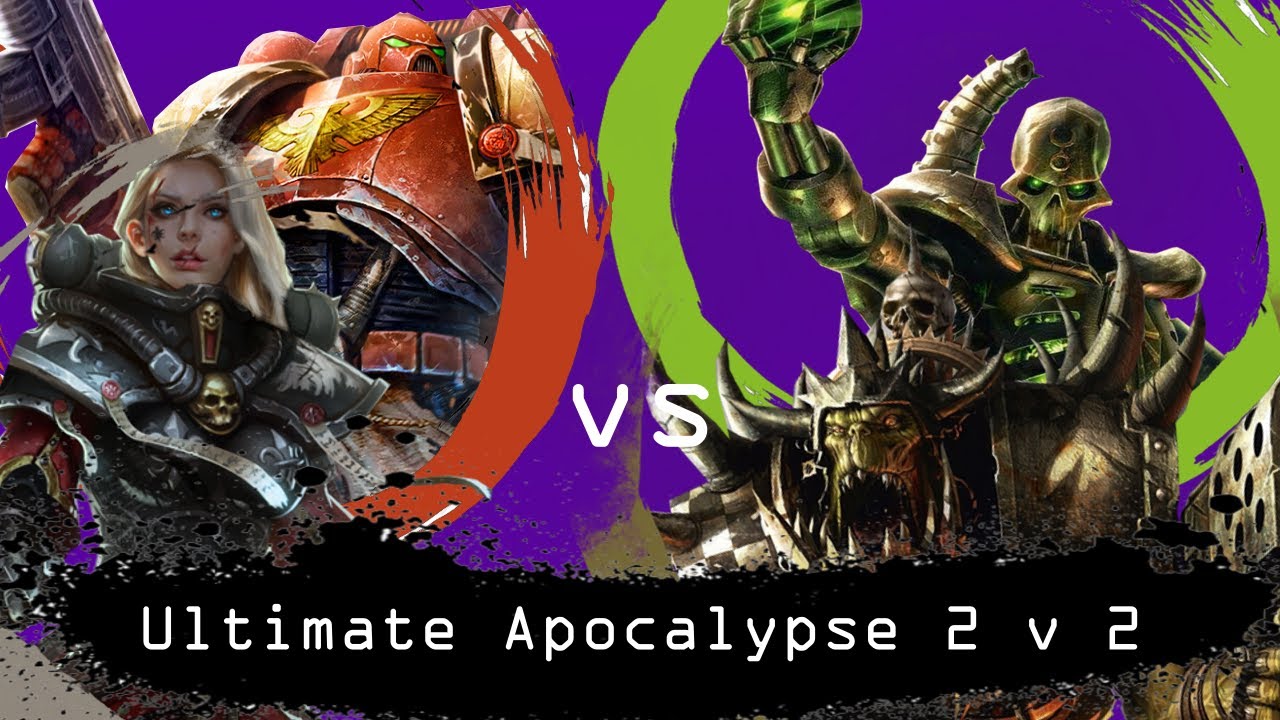 Dawn of War Ultimate Apocalypse 2 на 2 Империум против Некронов и Орков