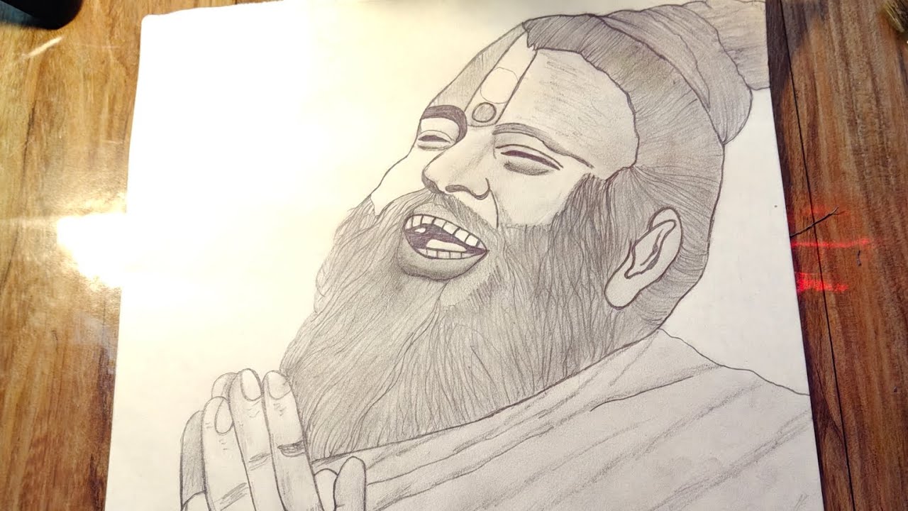 Premanand ji maharaj ka drawing#shortvideo #shorts #art#drawingno1 #draw#artist#potato #Bestdrawing