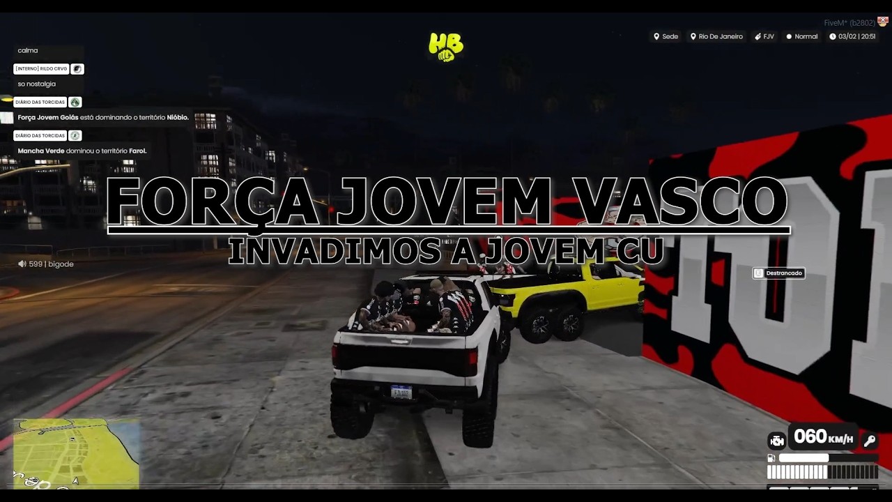 Força Jovem Vasco - Invadimos a Jovem Cu no Hoolibras
