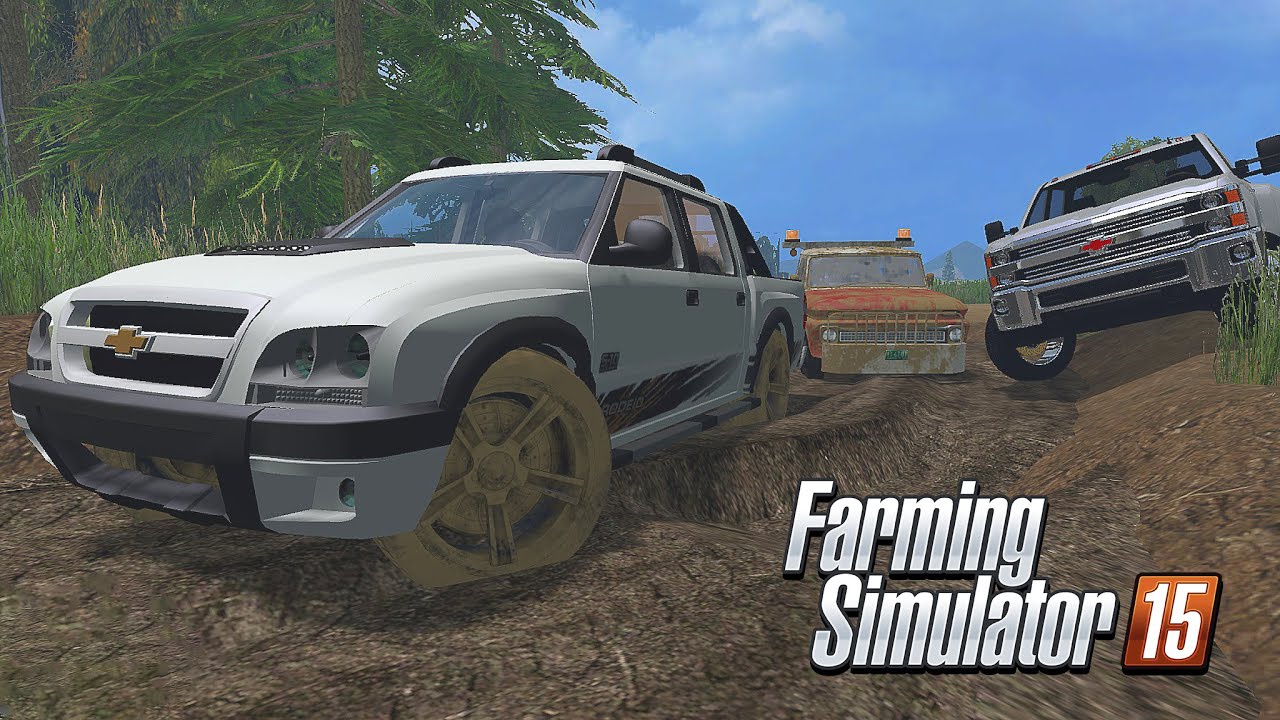 Caminhonetes da Chevrolet no Atoleiro - Farming Simulator 2015