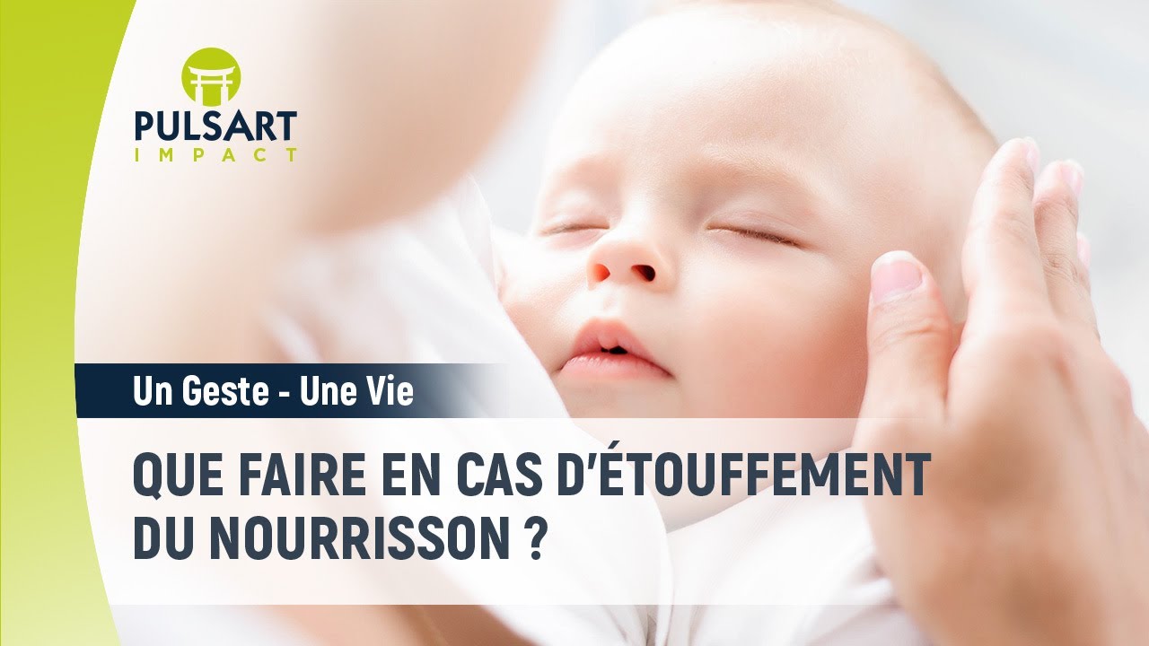 Le geste qui sauve quand votre bébé s'étouffe !