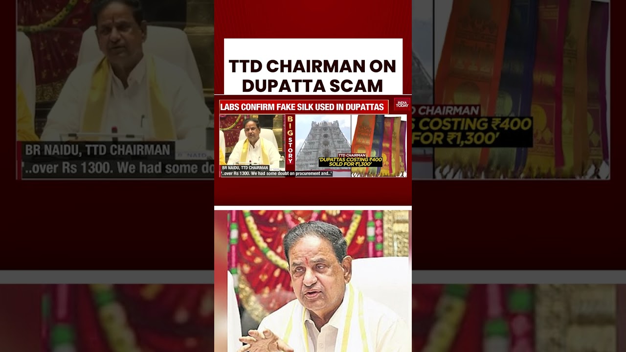 TTD Chairman Speaks on Dupatta Scam in Tirumala Temple | #shorts