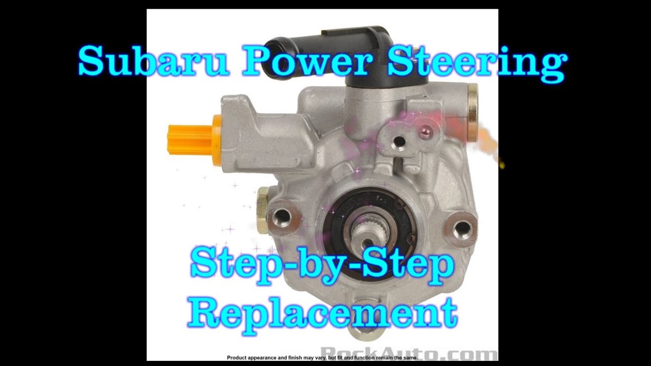 Subaru Outback Power Steering Pump Replacement (Step-by-Step)