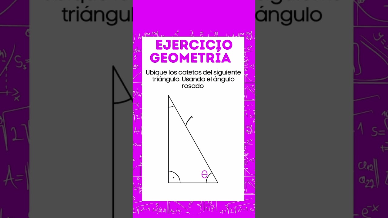 UBICAR CATETOS EN TRIANGULO #matematicas #youtube #estudio #calculo #colegio #icfes #universidad