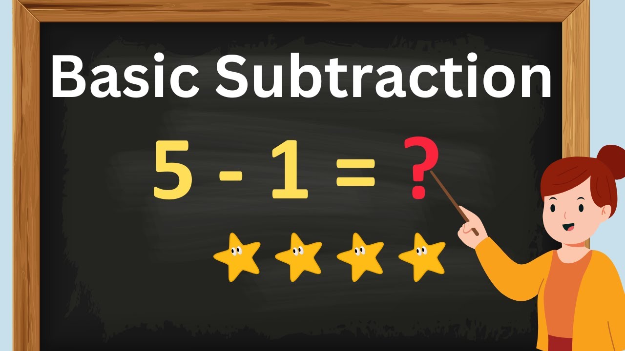 Learn Basic Subtraction - Single Digit Numbers 1 to 9 - Maths for Kindergarten #1learnstudio