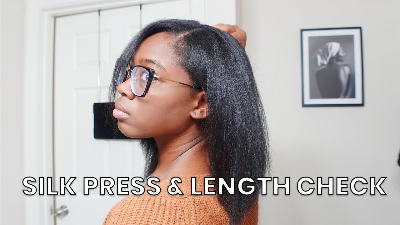AT HOME SILK PRESS ON HIGH DENSITY TYPE 4 HAIR + A LITTLE LENGTH & HAIR UPDATE
