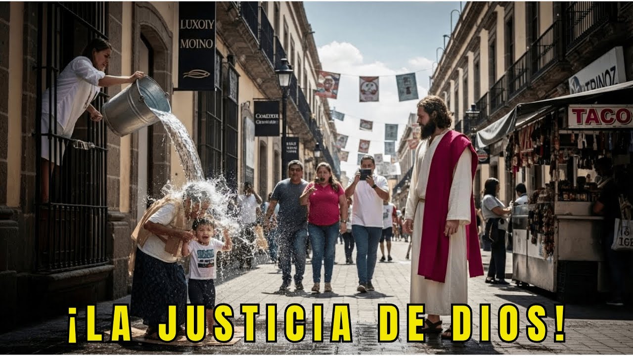 JESÚS HIZO PAGAR A LA MUJER RICA QUE ARROJÓ AGUA A UNA ANCIANA CON SU NIETO – LO QUE PASÓ FUE DIVINO