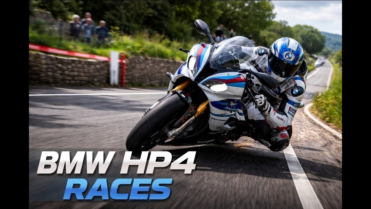 BMW HP4 races on Isle of Man