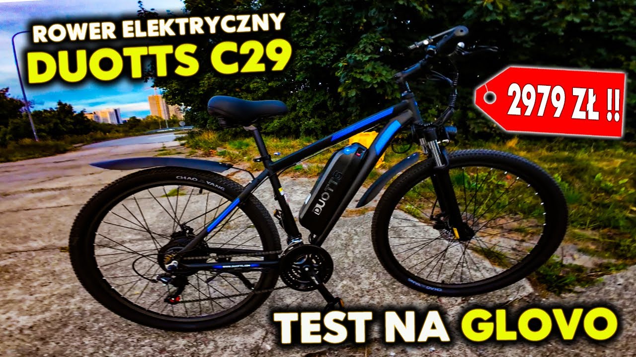 GLOVO NA DUOTTS C29 NAJLEPSZY ROWER ELEKTRYCZNY DO 3000 ZŁ!!