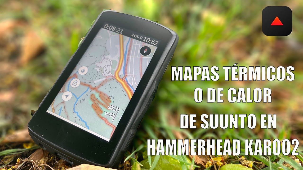 Mapa térmico con caminos populares de Suunto en Hammerhead Karoo2 - Viajeros Fisgones