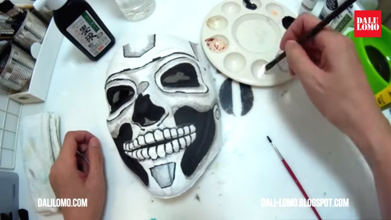 Day of the Dead Mask / Easy Costume DIY How to