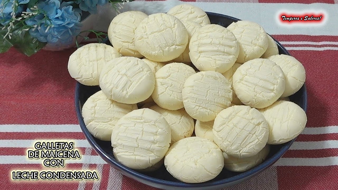 GALLETITAS DE MAICENA CON LECHE CONDENSADA CON SOLO 3 INGREDIENTES SIN GLUTEN Y DELICIOSAS