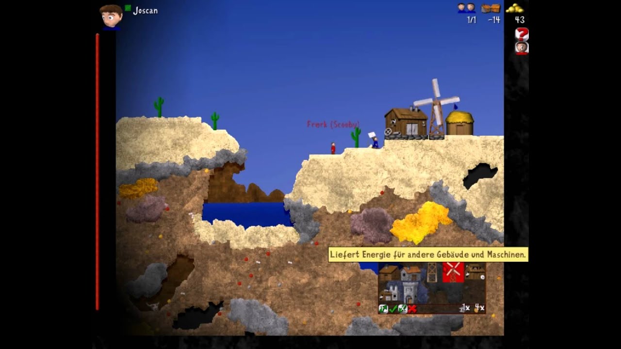 Let's Play Clonk Rage Part 001 [German Deutsch] Level 1 Schatzsuche HD