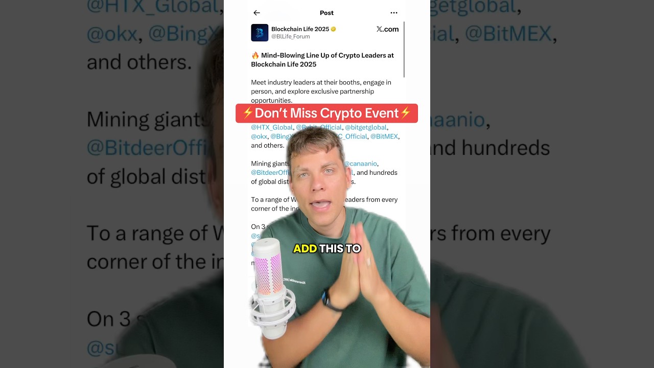 Biggest Crypto Event #crypto #bitcoin #blockchainlife