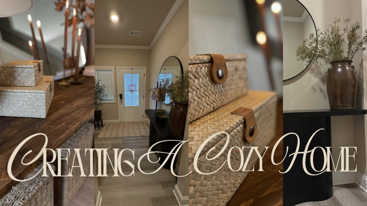 How to Style a Small Entryway|Cozy+ Functional