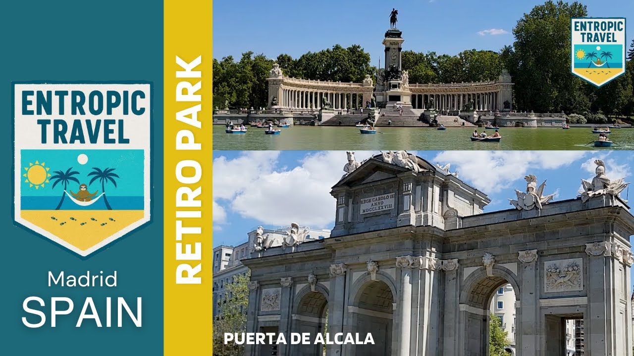 El Retiro Park Madrid POV Walk | Puerta de Alcalá, Fountains, Gardens & Daily Life
