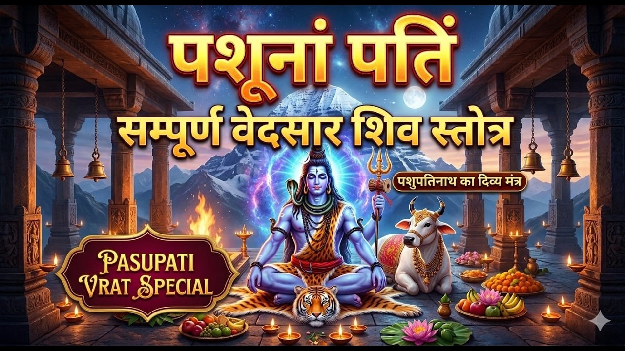 महादेव वेदसार मंत्र 🔱 | पशुनां पतिं पापनाशं | Most Powerful Shiva Mantra | Shiv Vedsar Mantra