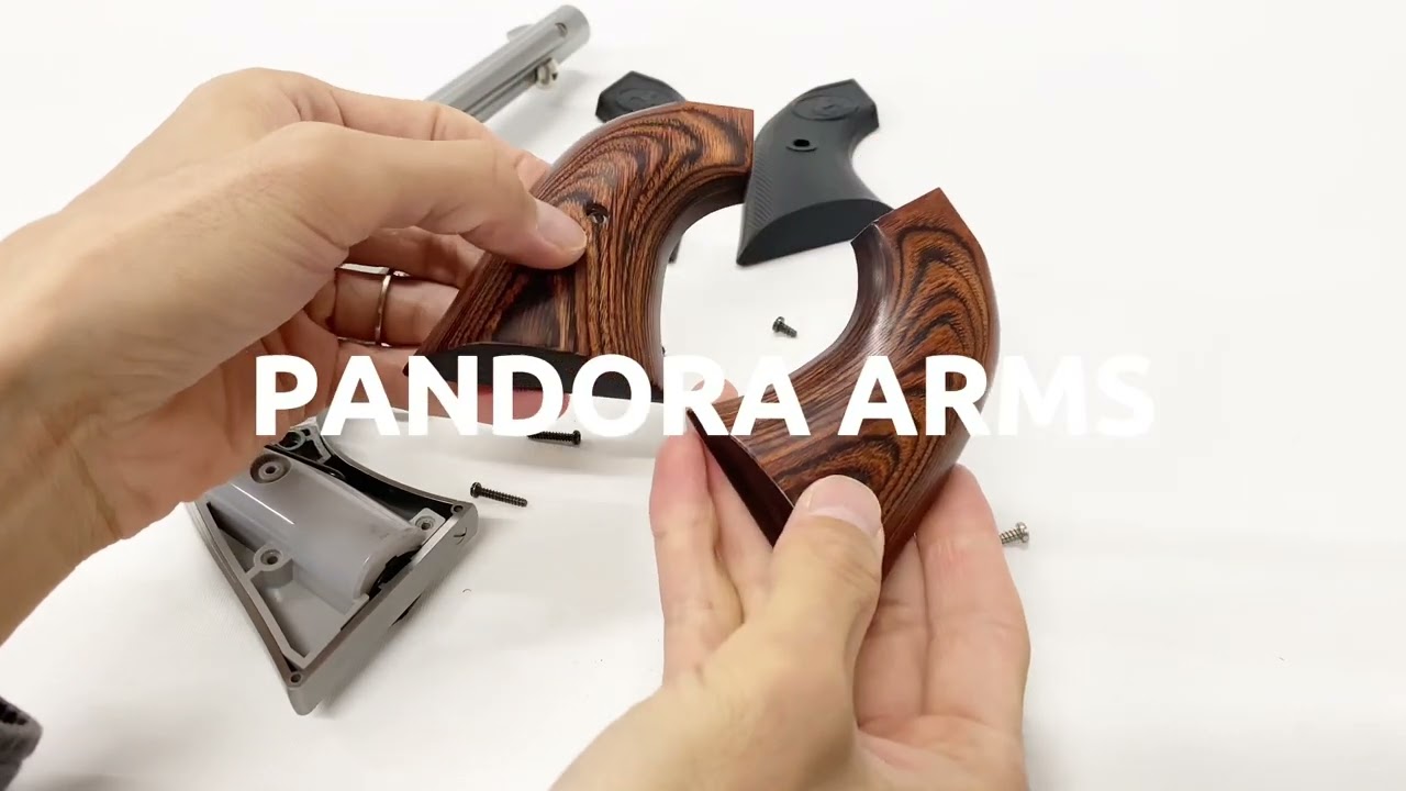 東京マルイ エアリボルバープロ SAA.45 アーティラリー パンドラARMS【グリップ交換】