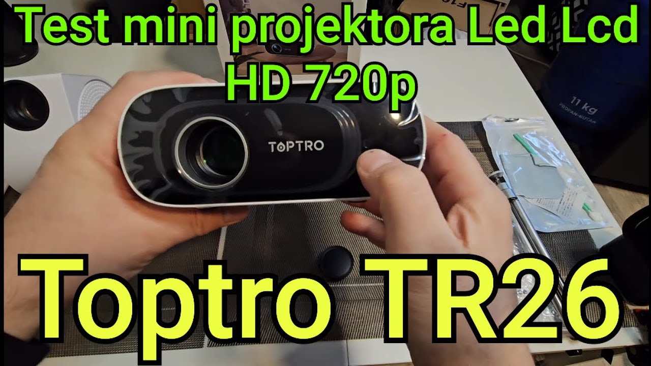 Test taniego mini projektora Led Lcd Toptro Tr26 HD 720p