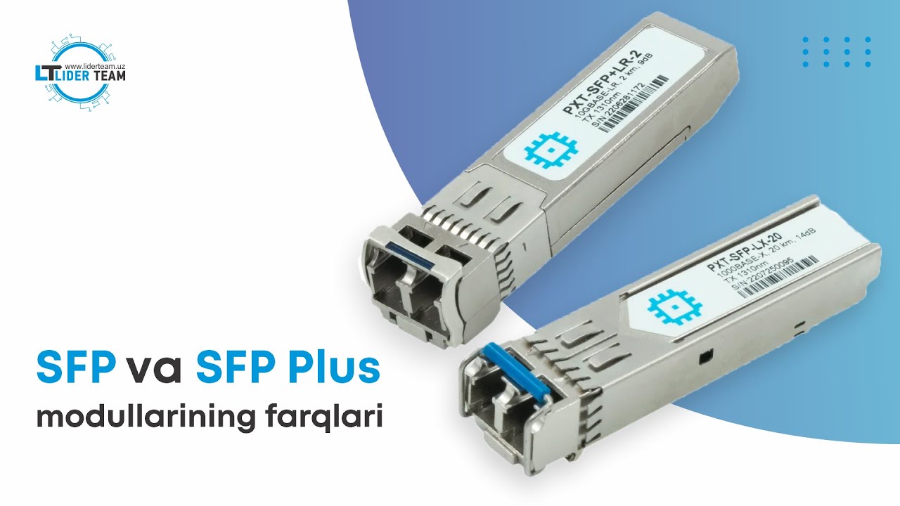 SFP va SFP+ modullarining farqlari