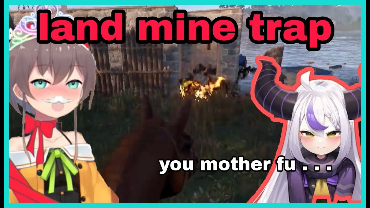 Bully Matsuri Gave Her Old House To Laplus And Put Land Mine On The Entrance | Rust [Hololive]