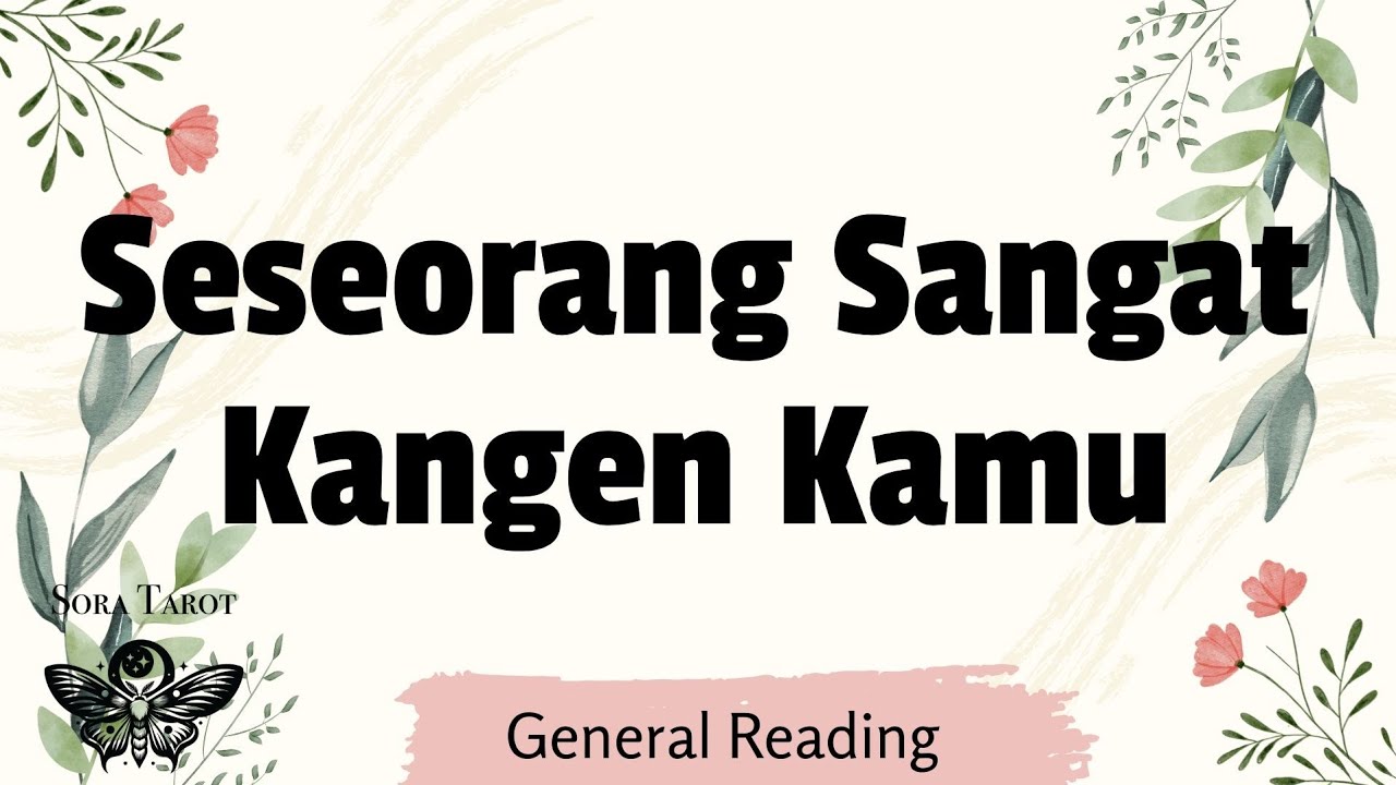 SESEORANG SANGAT KANGEN KAMU