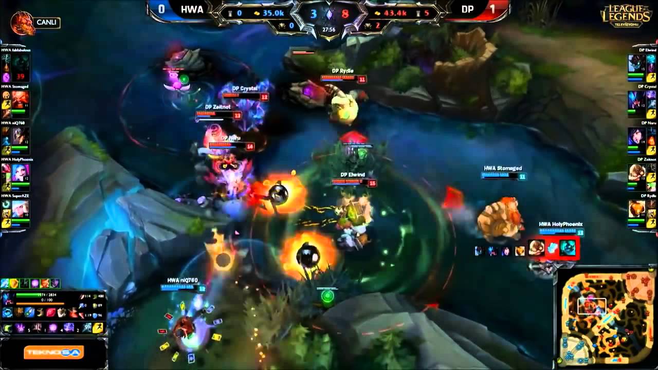 HWA niQ760 Twisted Fate VS DP Naru Ahri &Ouml;zet 2  Ma&ccedil;   2015 TBF Yarı Final
