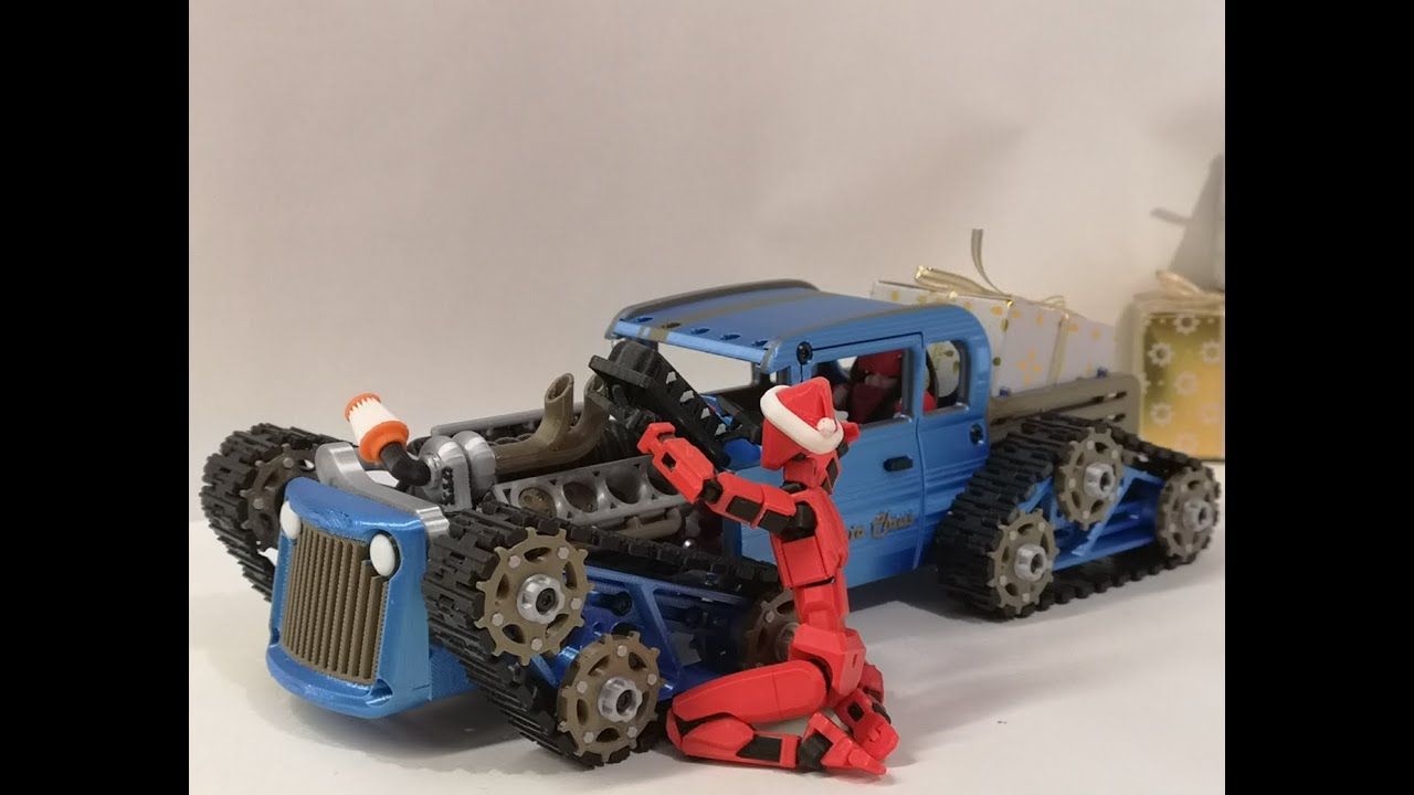 Assemblage du vilebrequin du Snow Hot Rod imprimé 3D