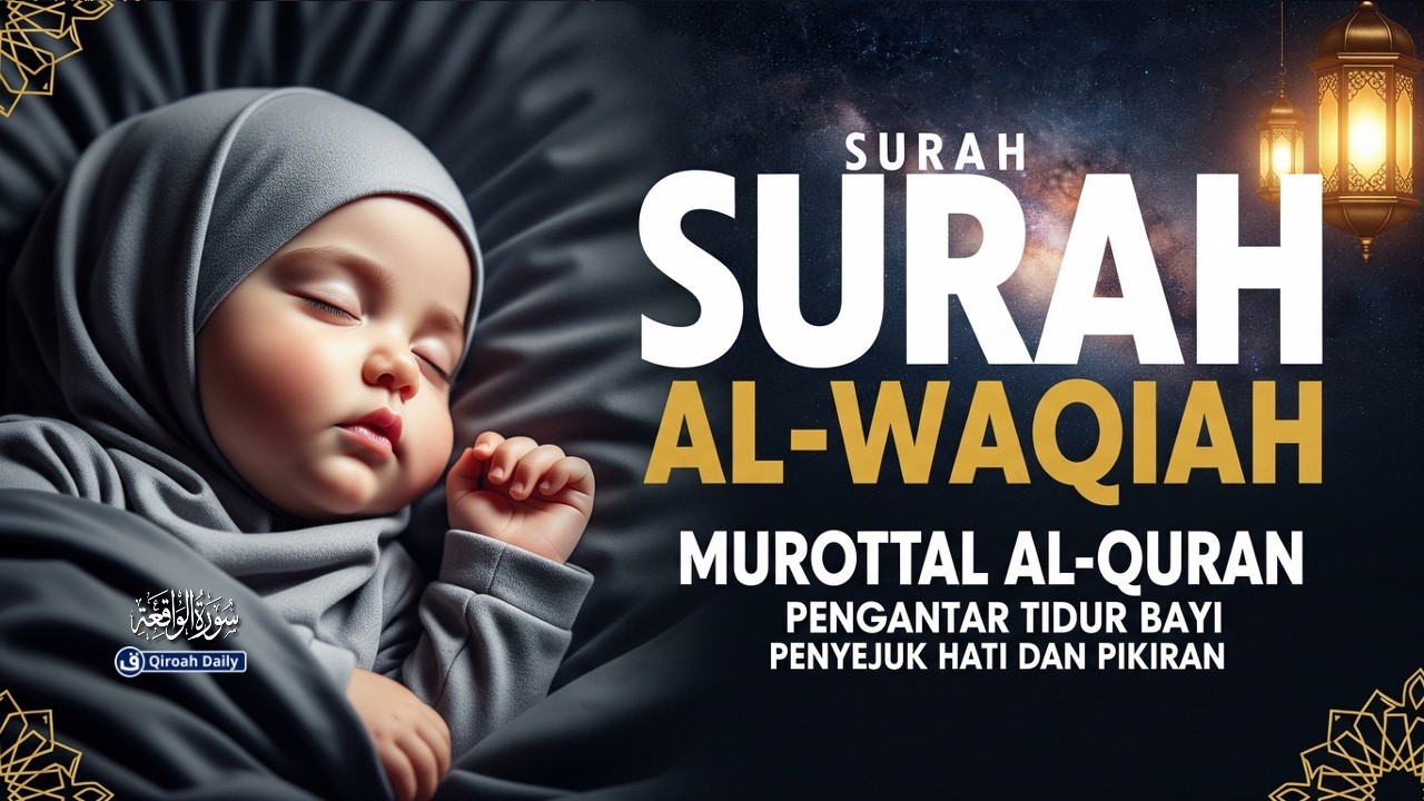 MUROTTAL PENGANTAR TIDUR | SURAH AL-WAQIAH MERDU UNTUK PENGANTAR TIDUR, PENYEJUK HATI @qiroahdaily