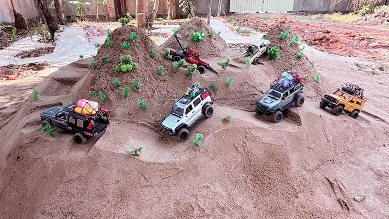 RC Cars Extreme Mountain Obstacles Simulation Challenge 🔥 Tank 300 MN128 Jeep Rubicon MN82 🏆