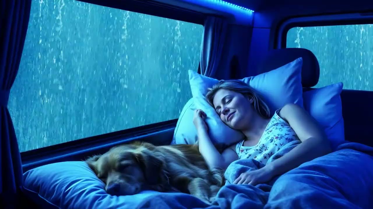 Rain Sounds for Sleep 🚗 Strong Car Rain Ambience for Fast & Peaceful Sleep